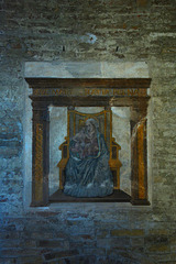 Italy, San Gimignano, Hidden Window inside Torre Grossa