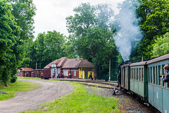 Einfahrt in den Bahnhof Malter