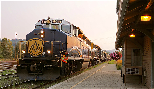 Rocky Mountaineer in Quesnel, BC Canada