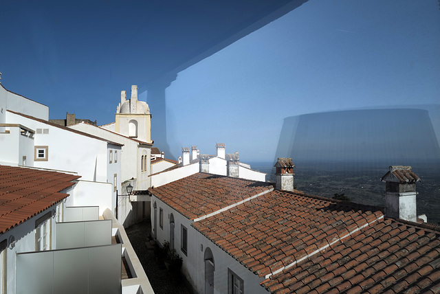 Marvão, view from the hotel's restaurant