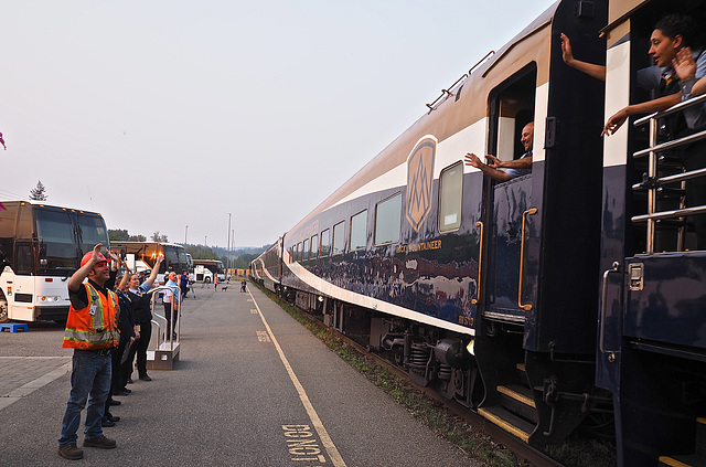 Rocky Mountaineer in Quesnel, BC Canada