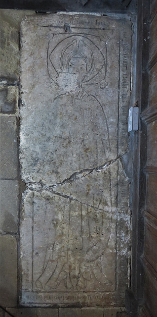 norbury church, derbs (21)alice fitzherbert c.1460 incised slab