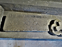 newstead abbey, notts , c15 cross slab tomb