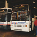 Yorkshire Rider L546 XUT and Northern National CU 6860  (F33 LCU?) at Chorlton Street Coach Station, Manchester - 16 Apr 1995