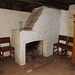 Fireplace in the Voorlezer House in Historic Richmond Town, April 2016