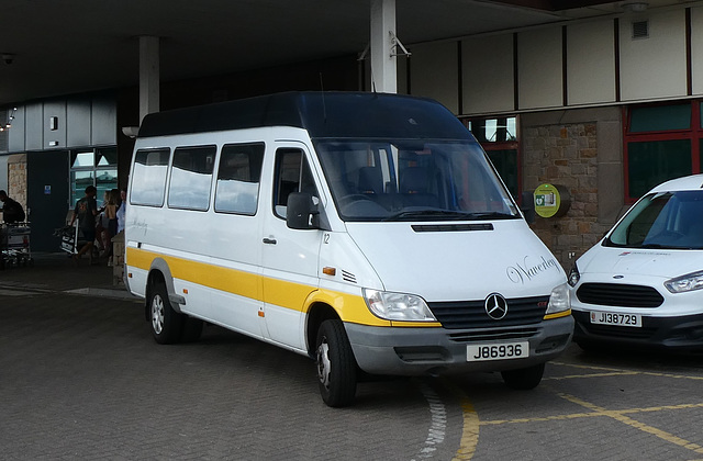 Waverley Coaches 12 (J 86936) at the Ferry Terminal in St. Helier - 7 Aug 2019 (P1030800)