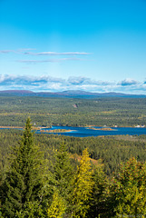 Blick vom Dundret zum Vassaraträsket (© Buelipix)