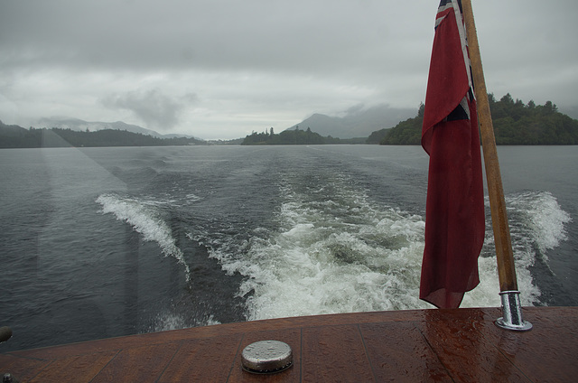 On Derwentwater in the rain