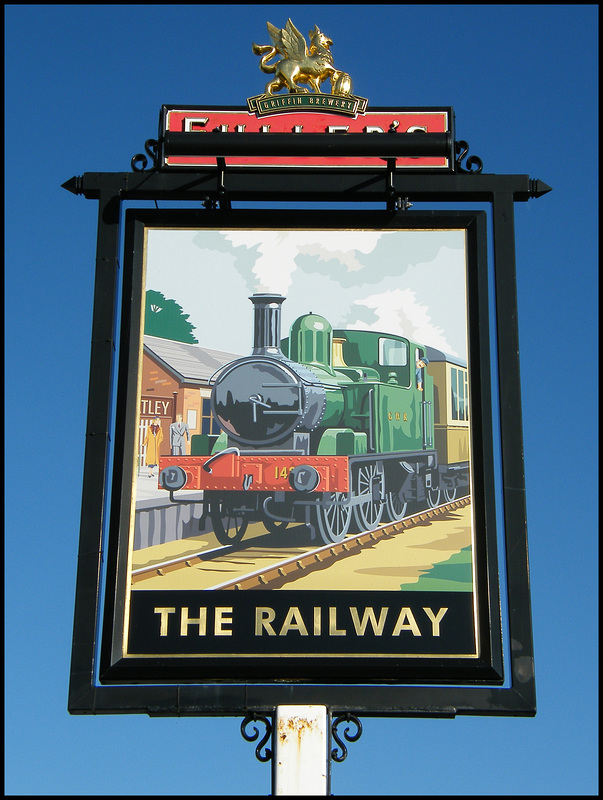 The Railway pub sign