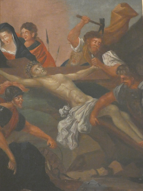 11 - Jesus wird ans Kreuz genagelt