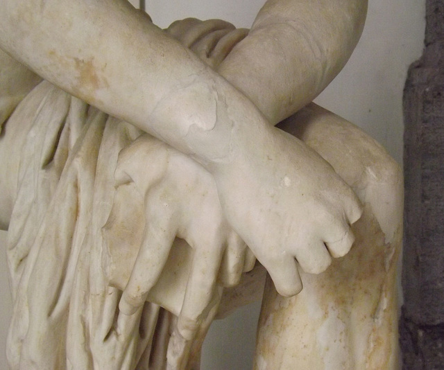 Detail of the So-Called Hero of Cassino in the Naples Archaeological Museum, July 2012