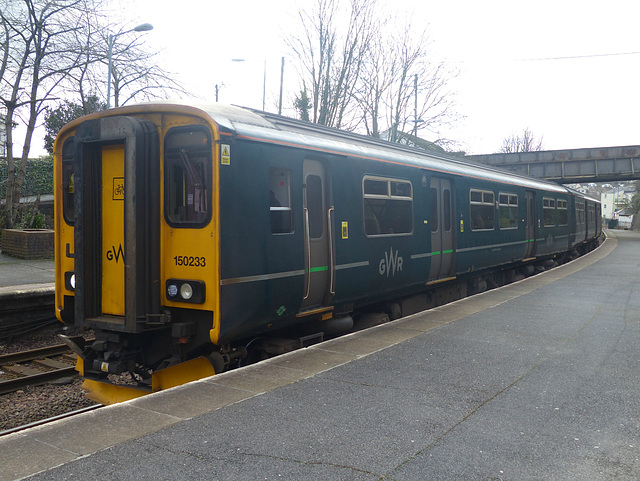 GWR 150233 at Saltash (2) - 2 February 2018