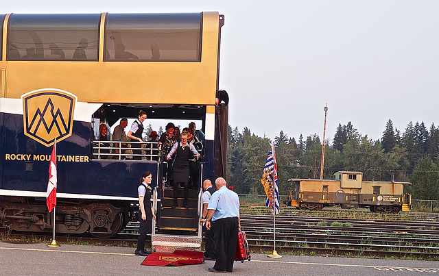 Rocky Mountaineer in Quesnel, BC Canada