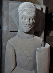 norbury church, derbs (17)c14 effigy on tomb of sir henry fitzherbert +1315
