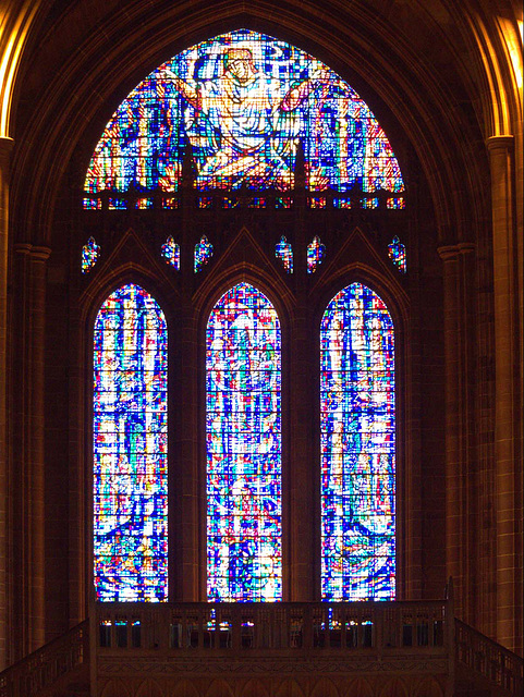 Liverpool cathedral window..