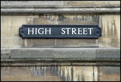 High Street street sign