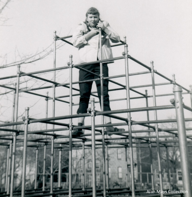 Girl on a Jungle Gym, 1956 (Cropped)