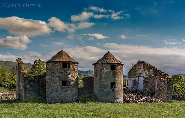 Silos and ruins....