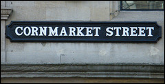 Cornmarket Street sign