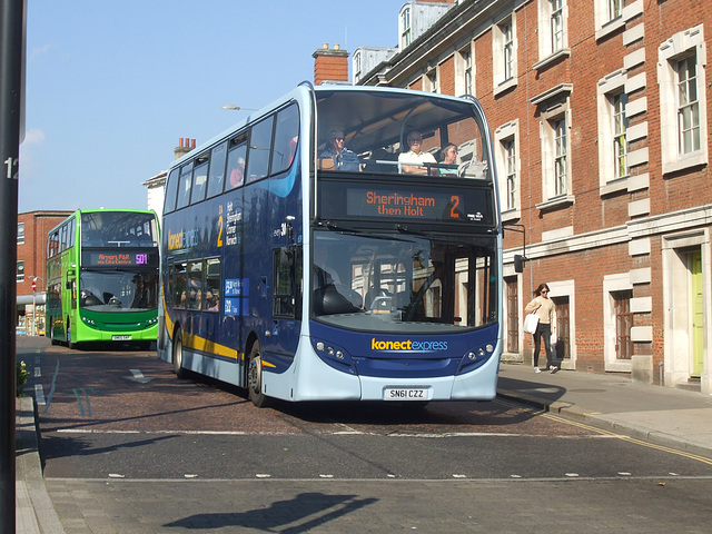 DSCF1599 Konectbus (Go-Ahead) SN61 CZZ in Norwich - 11 Sep 2015