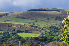 Whiteley Nab and St James Church, Glossop