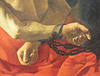 Detail of Roman Charity by Ter Brugghen in the Metropolitan Museum of Art, January 2023