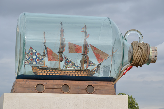 Greenwich, The National Maritime Museum, Sailboat in the Bottle
