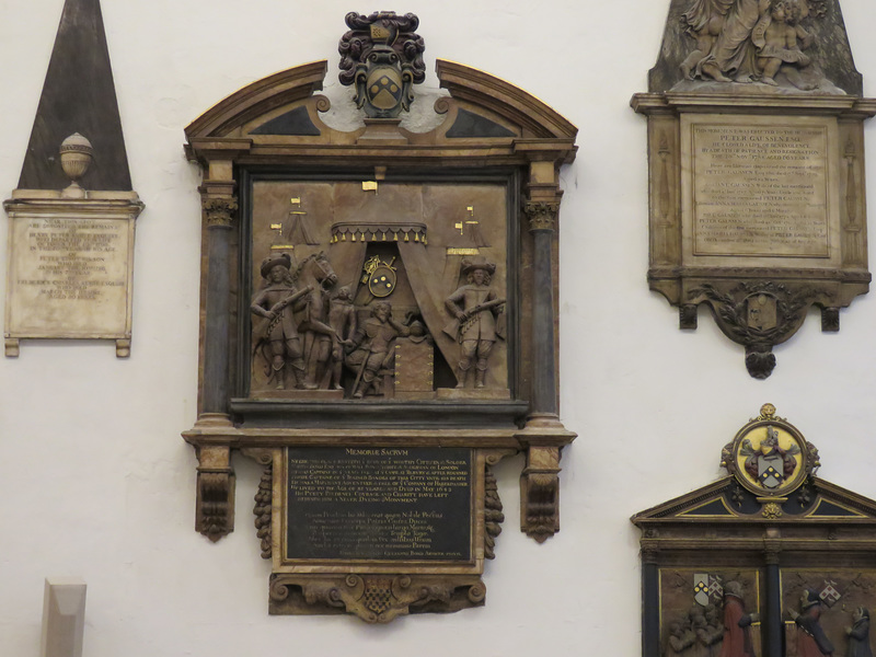 st helen bishopsgate , london soldiers and tents on c17 tomb of martin bond +1643 attrib to thomas stanton (18)