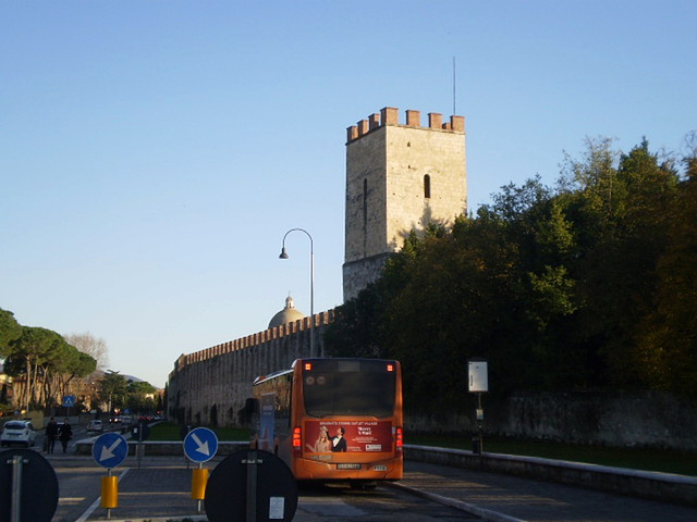 Old city walls and Holy Mary Tower.