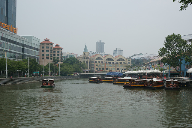 Boats At Clarke Quay