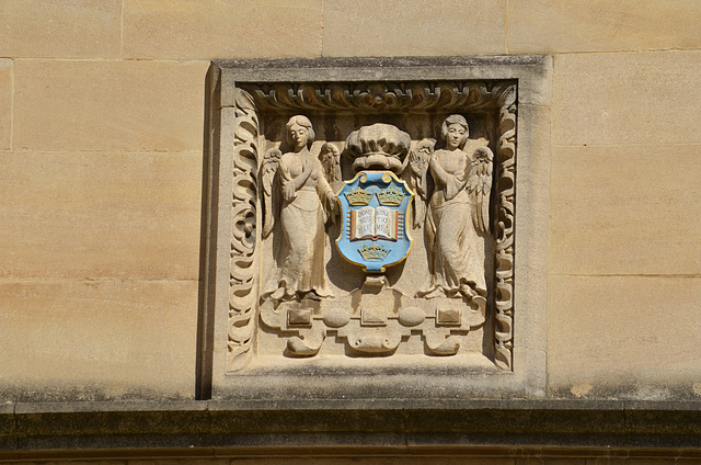 Oxford, The Old Bodleian Library, Fretwork on the Wall