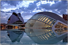 Valencia : Capolavori  di Calatrava al crepuscolo