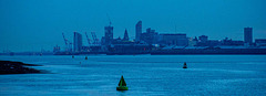 Liverpool from Eastham Ferry.