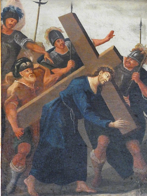 05 - Simon von Zyrene hilft Jesus das Kreuz tragen