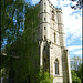 turreted church tower