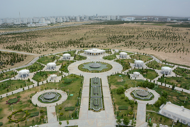 Ashgabat, View to the East from Neutrality Monument
