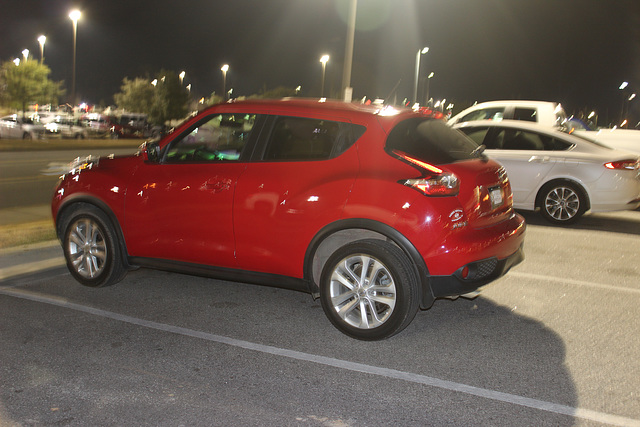 photo # 4....The real LITTLE RED CAR..... a Nissan  "Juke".... just the perfect car for her !!