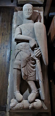 norbury church, derbs (9)c14 effigy on tomb of sir henry fitzherbert +1315