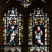 Hildersham - Holy Trinity - stained glass window in N aisle 2015-12-31