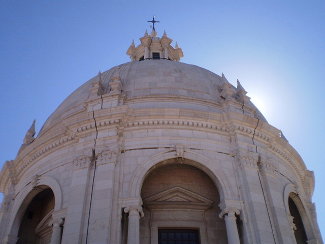 National Pantheon's dome, viewed from the upper terrace.