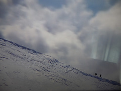 le MONT BLANC vue d'hélico , le toit du monde et ses alpinistes