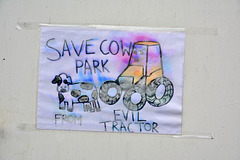 Save cow park from evil tractor
