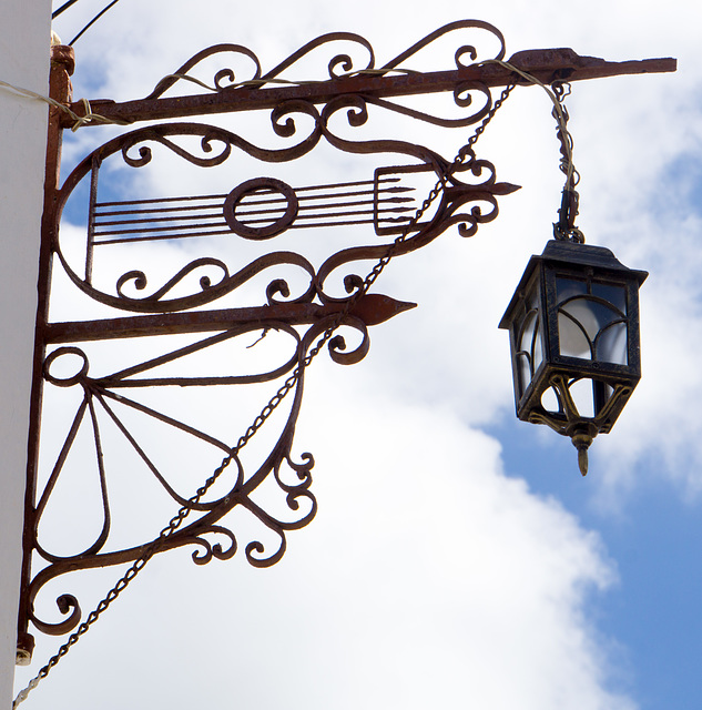 Street lamp, Remedios, Cuba