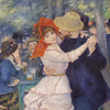Detail of Dance at Bougival by Renoir in the Boston Museum of Fine Arts, July 2011