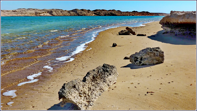 Sharm el Sheikh : Ras Mohammed - ' The enchanted lake' in bassa marea