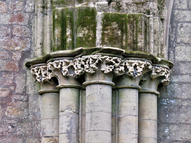 newstead abbey, notts , late c13 west respond in church