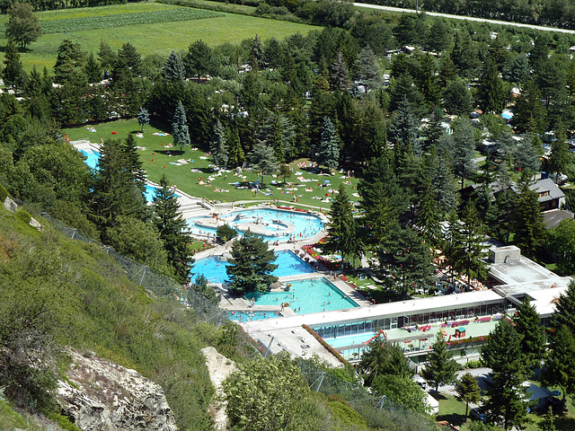 Das Thermalbad, Brigerbad lässt einem alle Wanderstrapatzen vergessen.