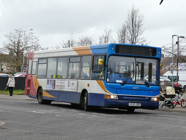 Stagecoach East (Cambus) 34711 (KX55 UDB) in Peterborough - 18 Feb 2019 (P1000377)