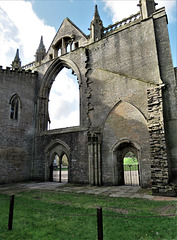newstead abbey, notts; interior of late c13 west front of priory church