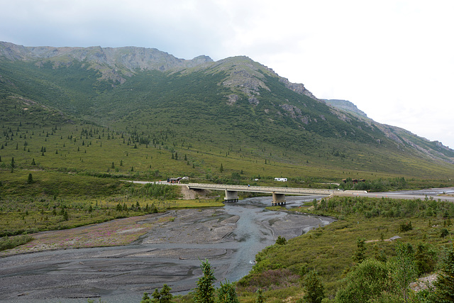 Alaska, Denali National Park, The Bridge across Savage River